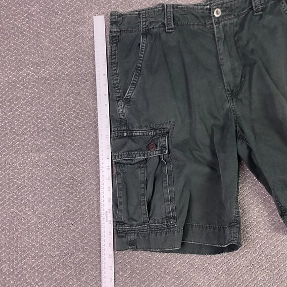 American Eagle Outfitters Classic Length Cargo Shorts Mens 38 Faded Black Cotton - Picture 8 of 10